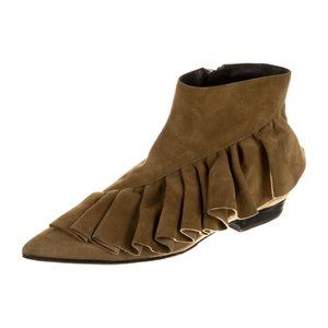 J.W. Anderson Suede Ruffle Accents Boots